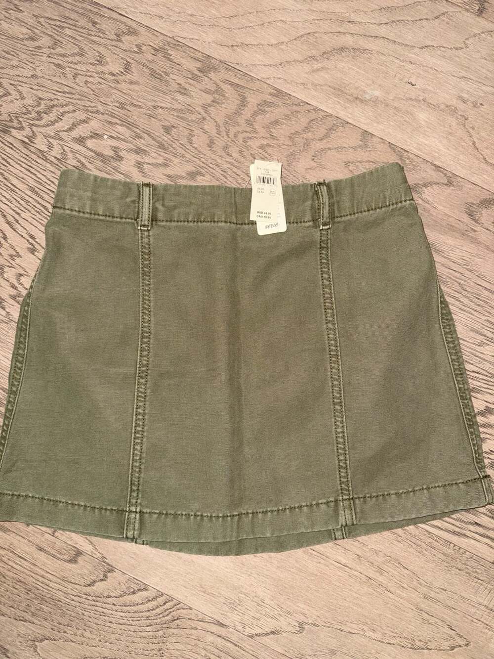 Aerie Mod Mini Skirt in Olive Green